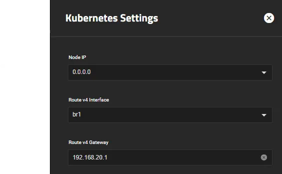 Kubernetes Settings